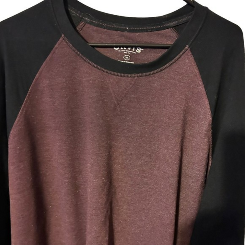 Orvis Pullover Sweater Black and‎ Purple Mens Size Large